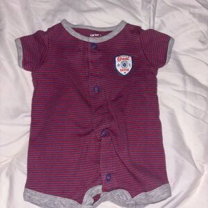 Carter's Red and Blue Striped Bodysuit